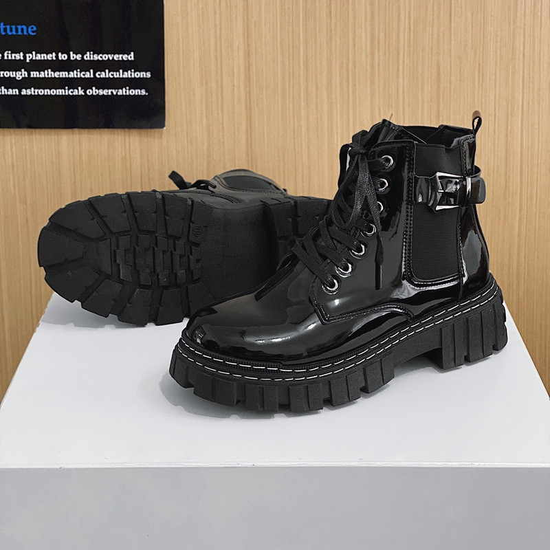 bright leather martin boots B38