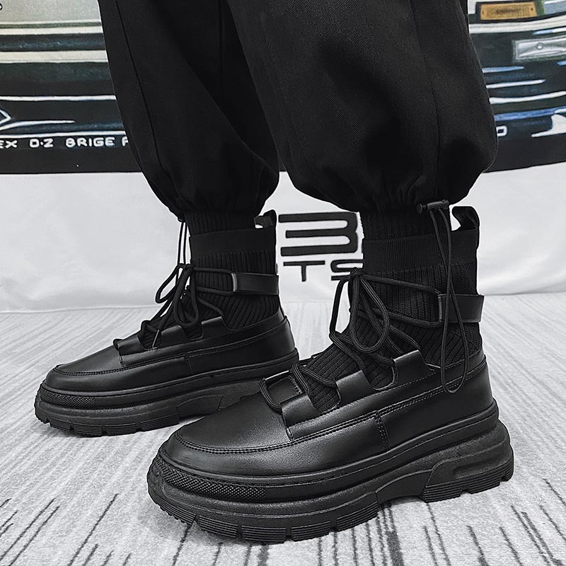 british style leather boots B16