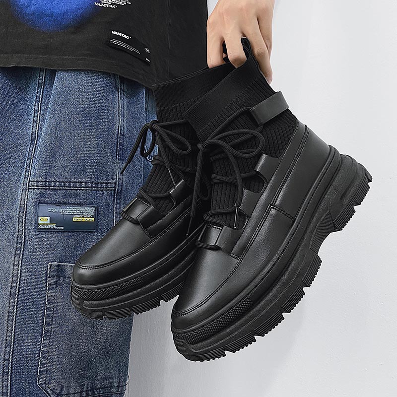 british style leather boots B16