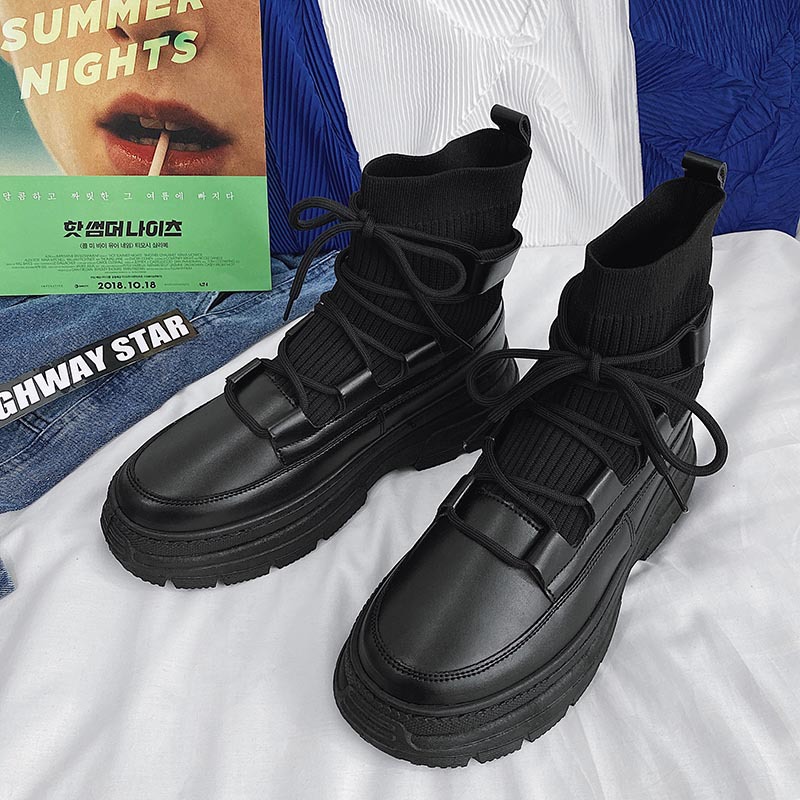 british style leather boots B16