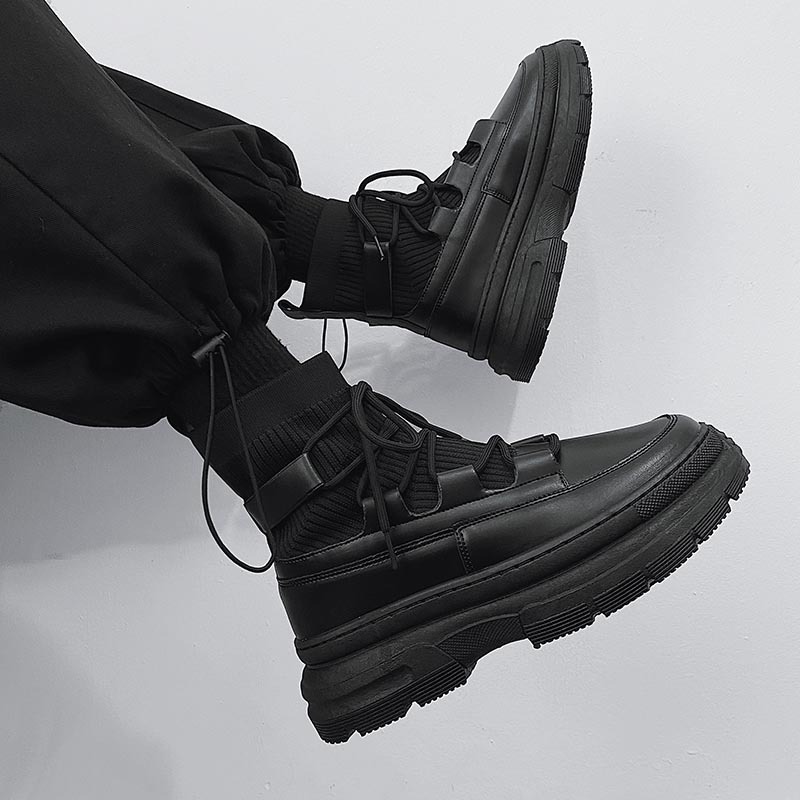 british style leather boots B16