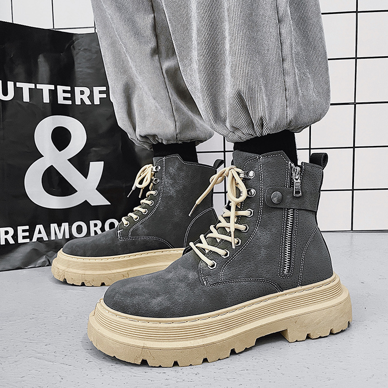 Hong Kong Fan Motorcycle Boots B8 Ash