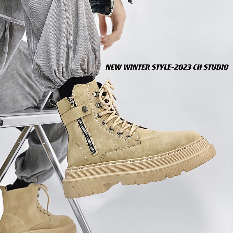 Hong Kong Fan Motorcycle Boots B9 Khaki
