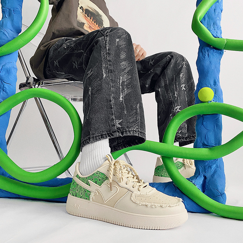 Hong Kong style flat shoes B49 beige