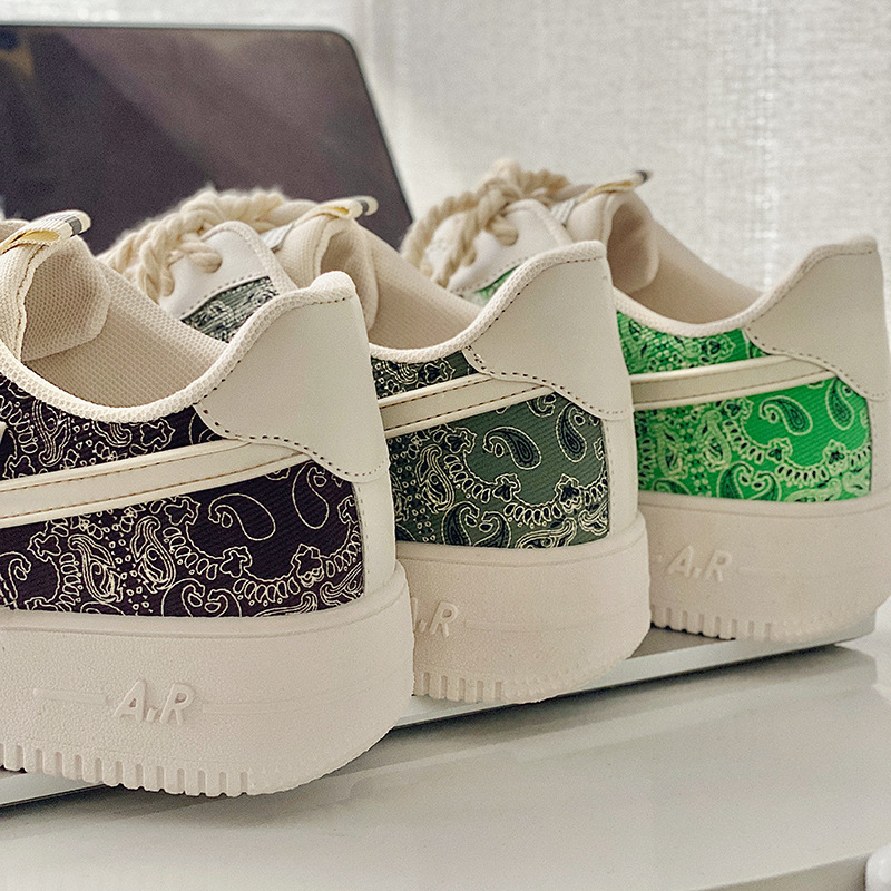 Hong Kong style flat shoes brown B50 