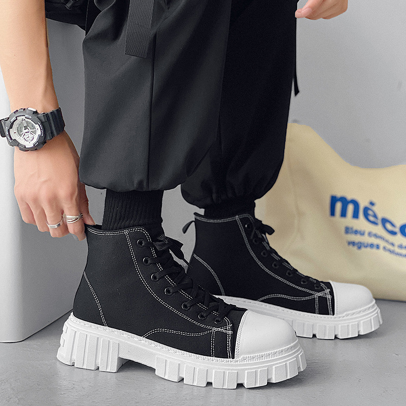 Hong Kong style high end boots B25 white