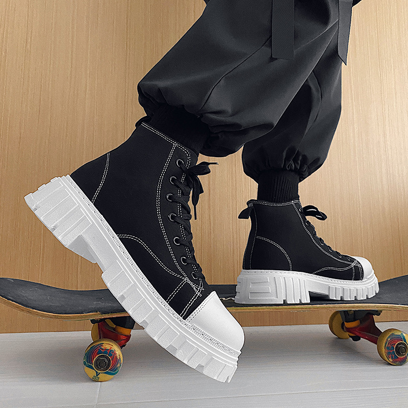 Hong Kong style high end boots B25 white