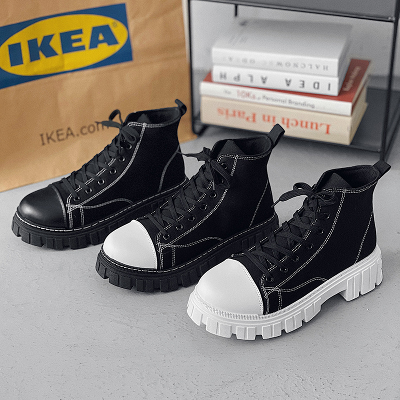 Hong Kong style high end boots B25 white