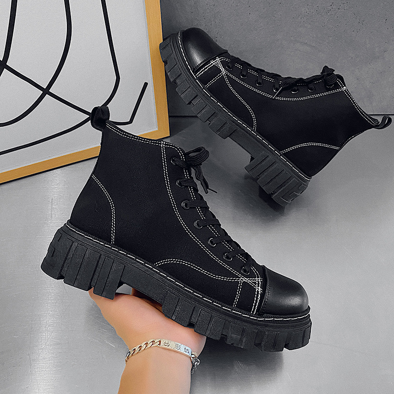 Hong Kong style high end boots B26 black