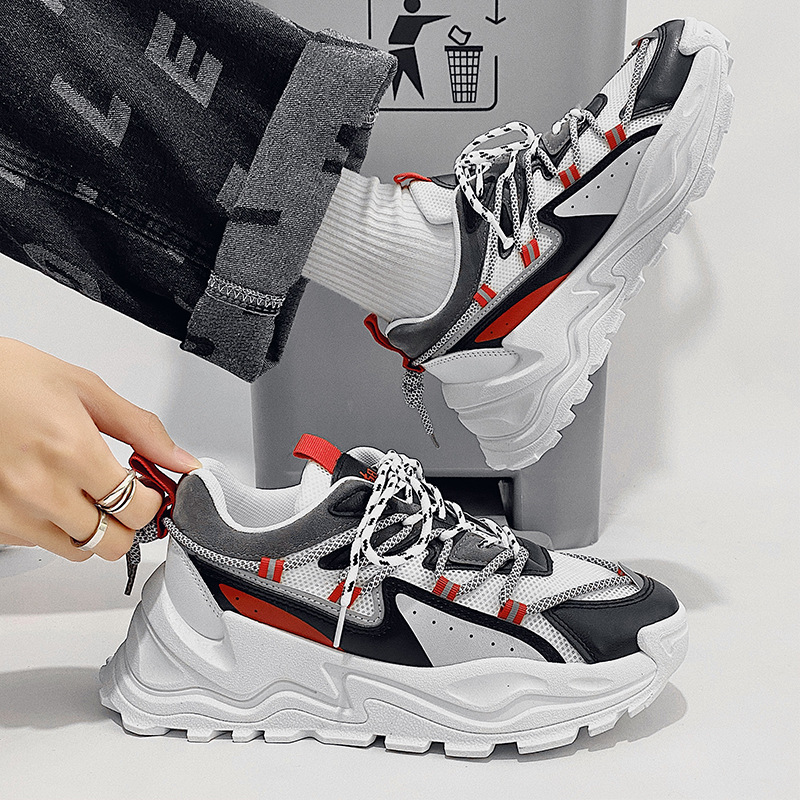 internet celebrity daddy shoes B86 red