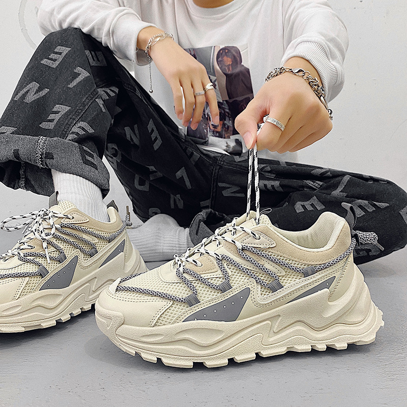 internet celebrity daddy shoes B87 beige