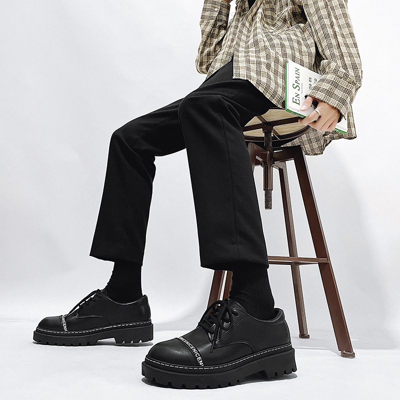 Japanese style youth leather shoes B84