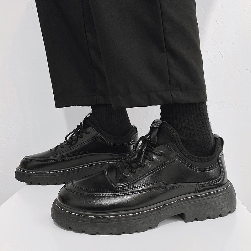 low top leather shoes B79