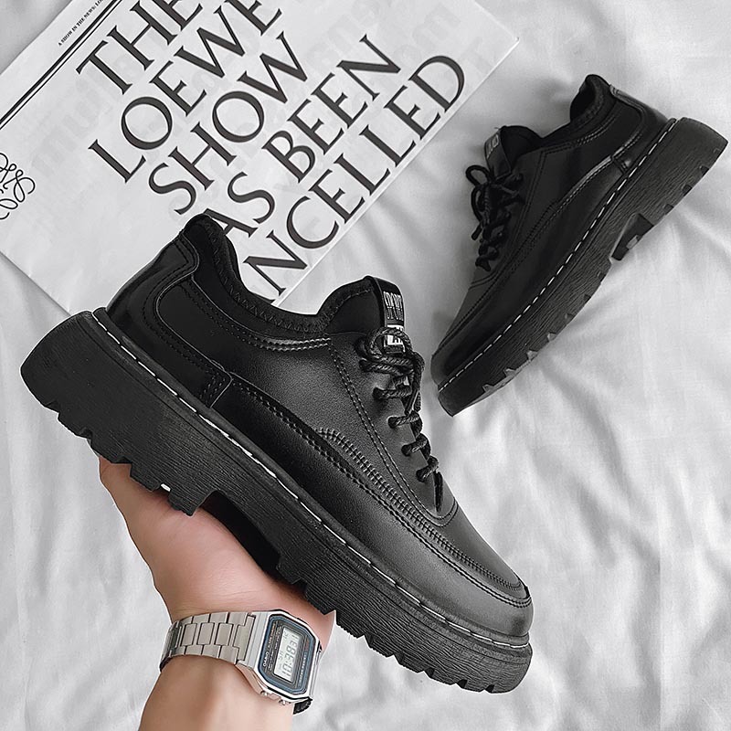 low top leather shoes B79