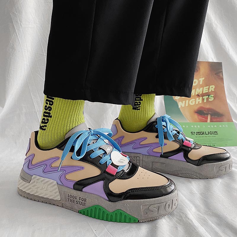 men's trendy skate shoes B59 black