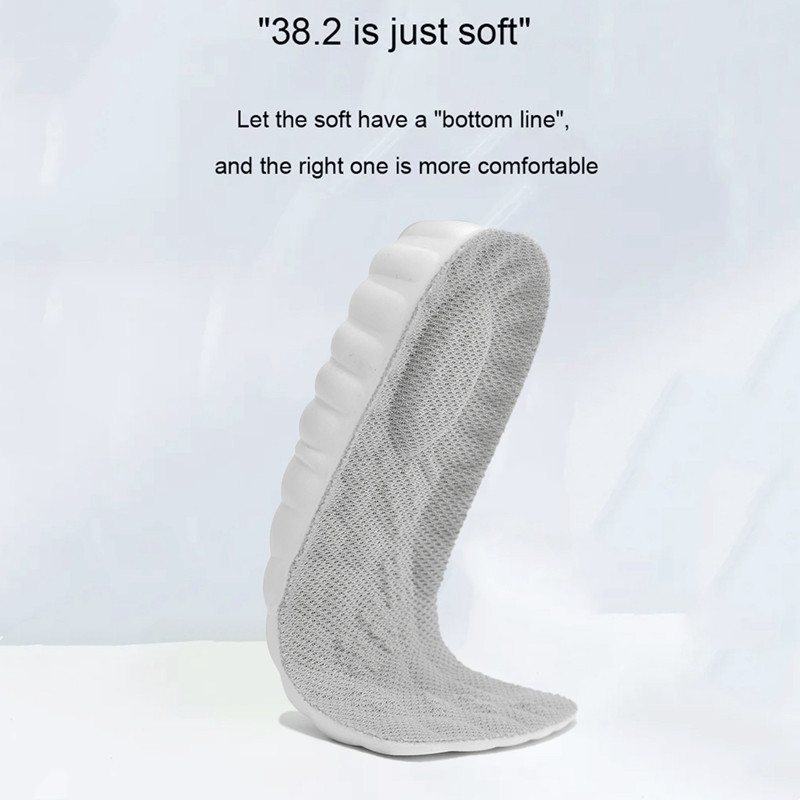 Heightening insoles for men and women B90 White grey