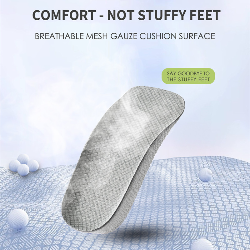 Heightening insoles for men and women B92 gray