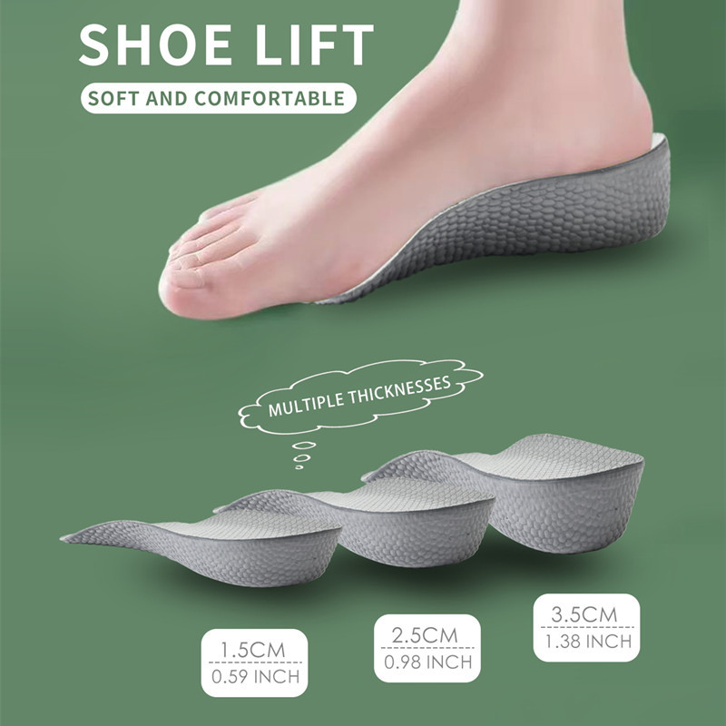Heightening insoles for men and women B92 gray
