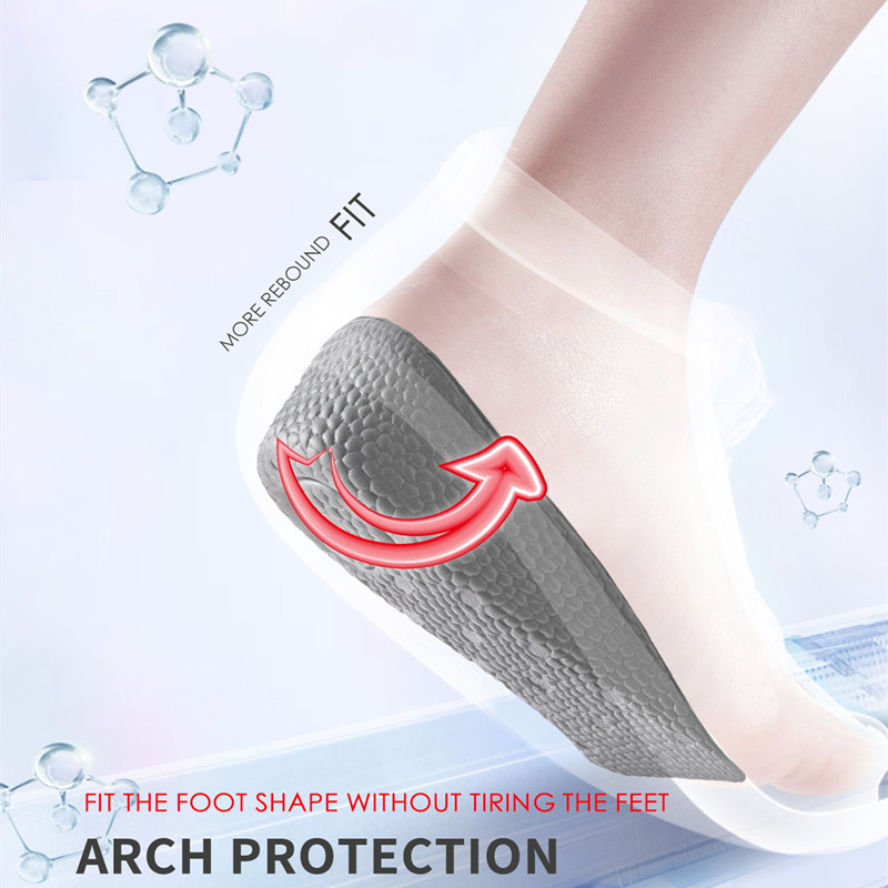 Heightening insoles for men and women B92 gray