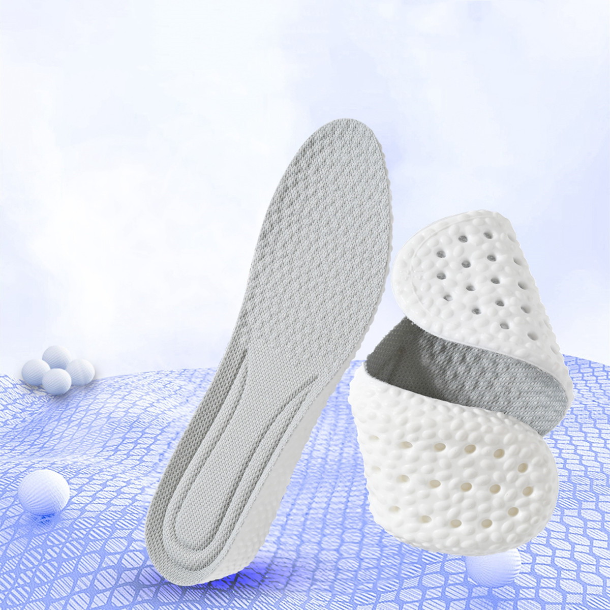 PU insole with shit-stomping feeling B97 Gray