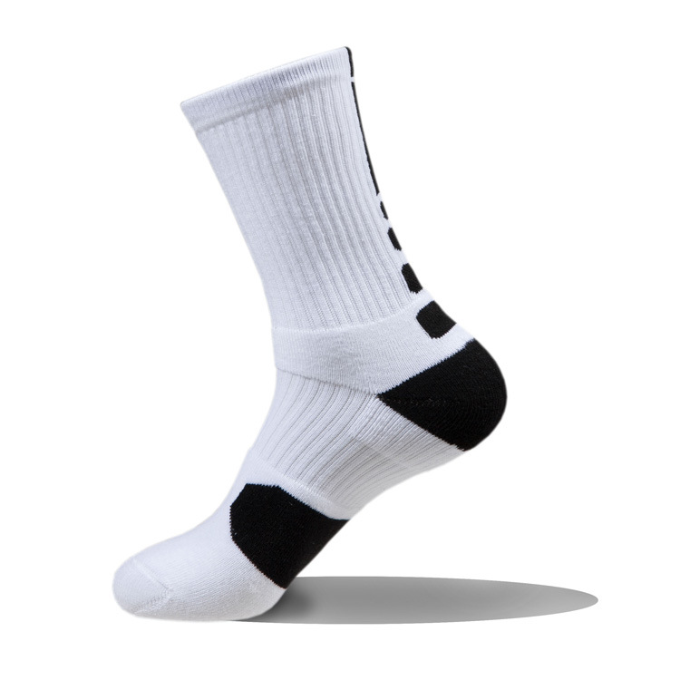 mid calf sports socks B91 white 