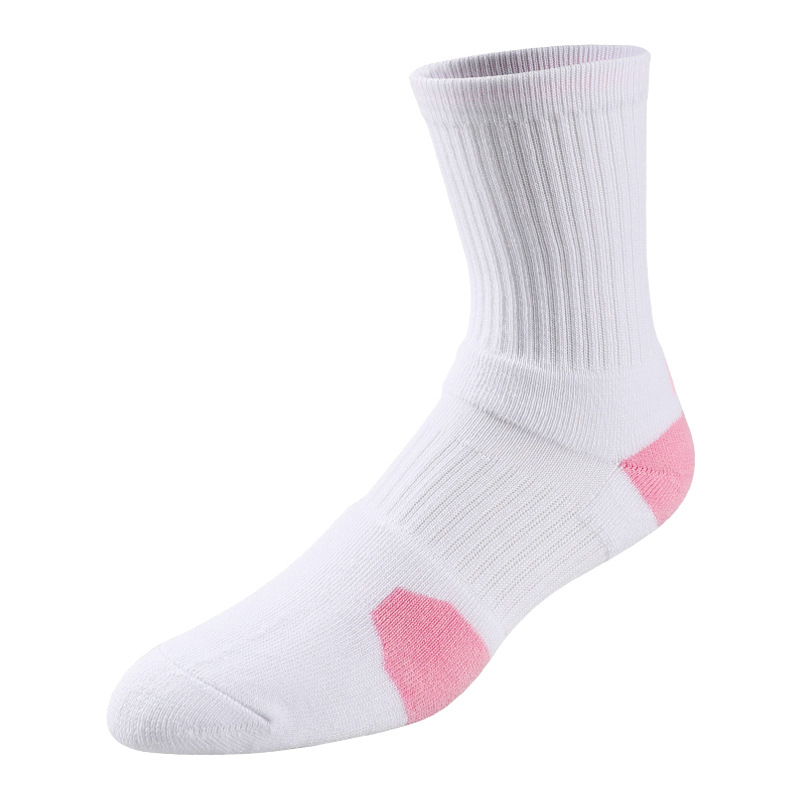 mid calf sports socks B91 white 